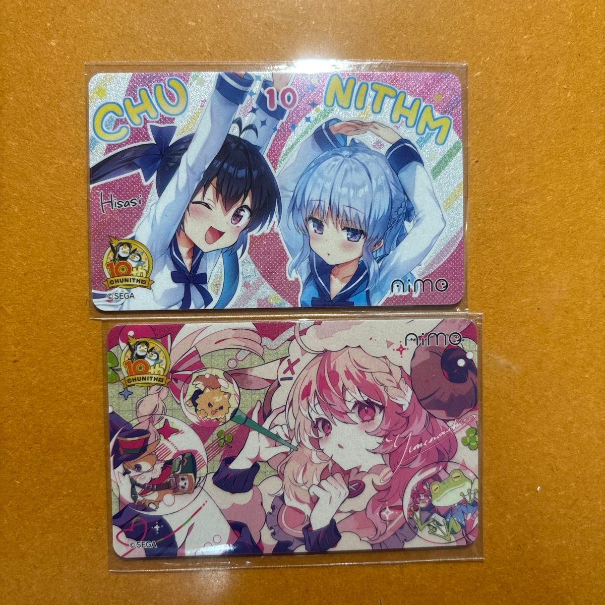 チュウニズム CHUNITHM キャンペーン Aimeカード 2種セット 10周年