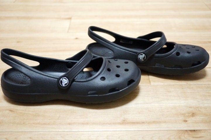 美品】廃盤/crocs/クロックス/サンダル/シャイナ/メリージェーン /W7