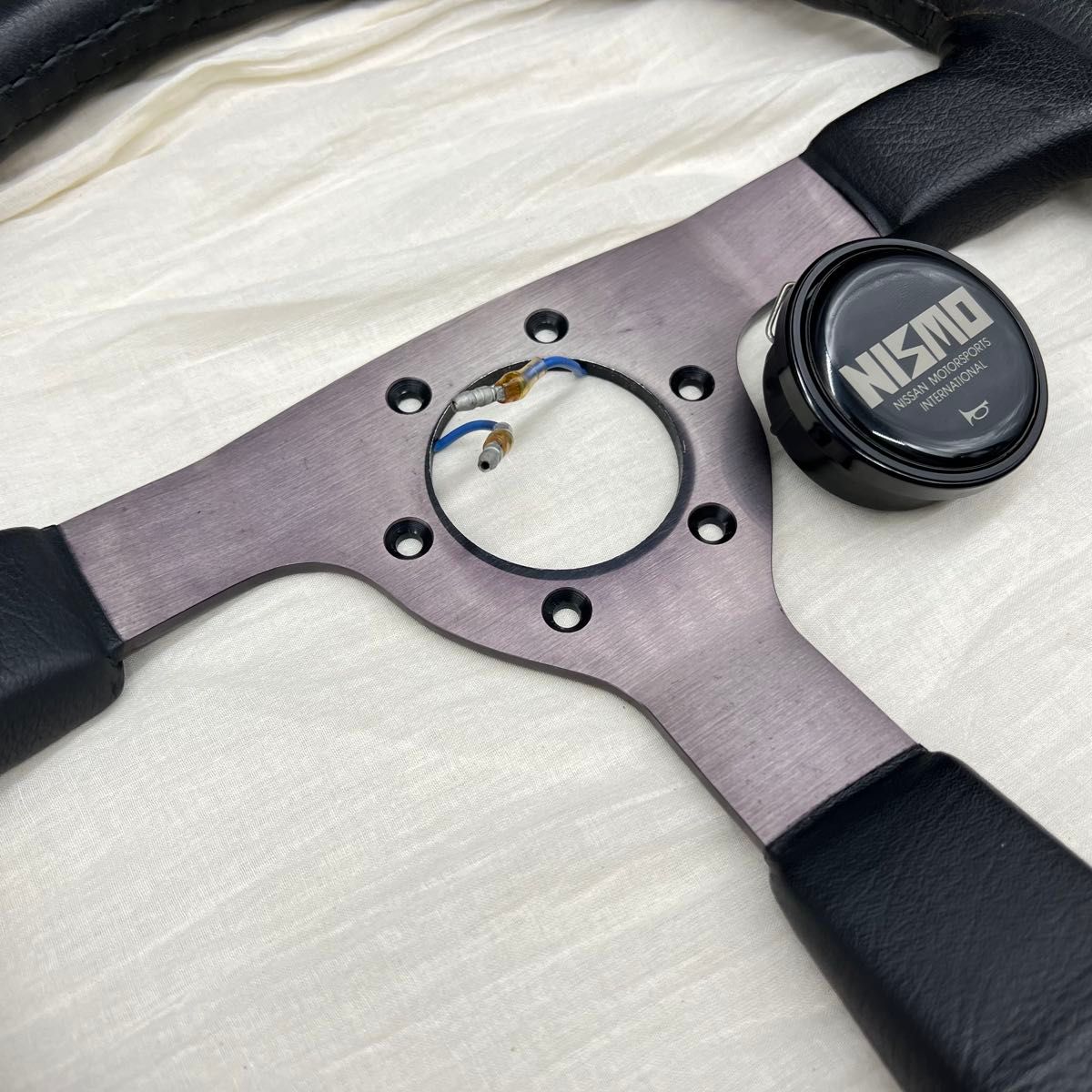 NISMO ニスモ 365 Aタイプ ステアリング 当時物 希少品 本革 ハンドル