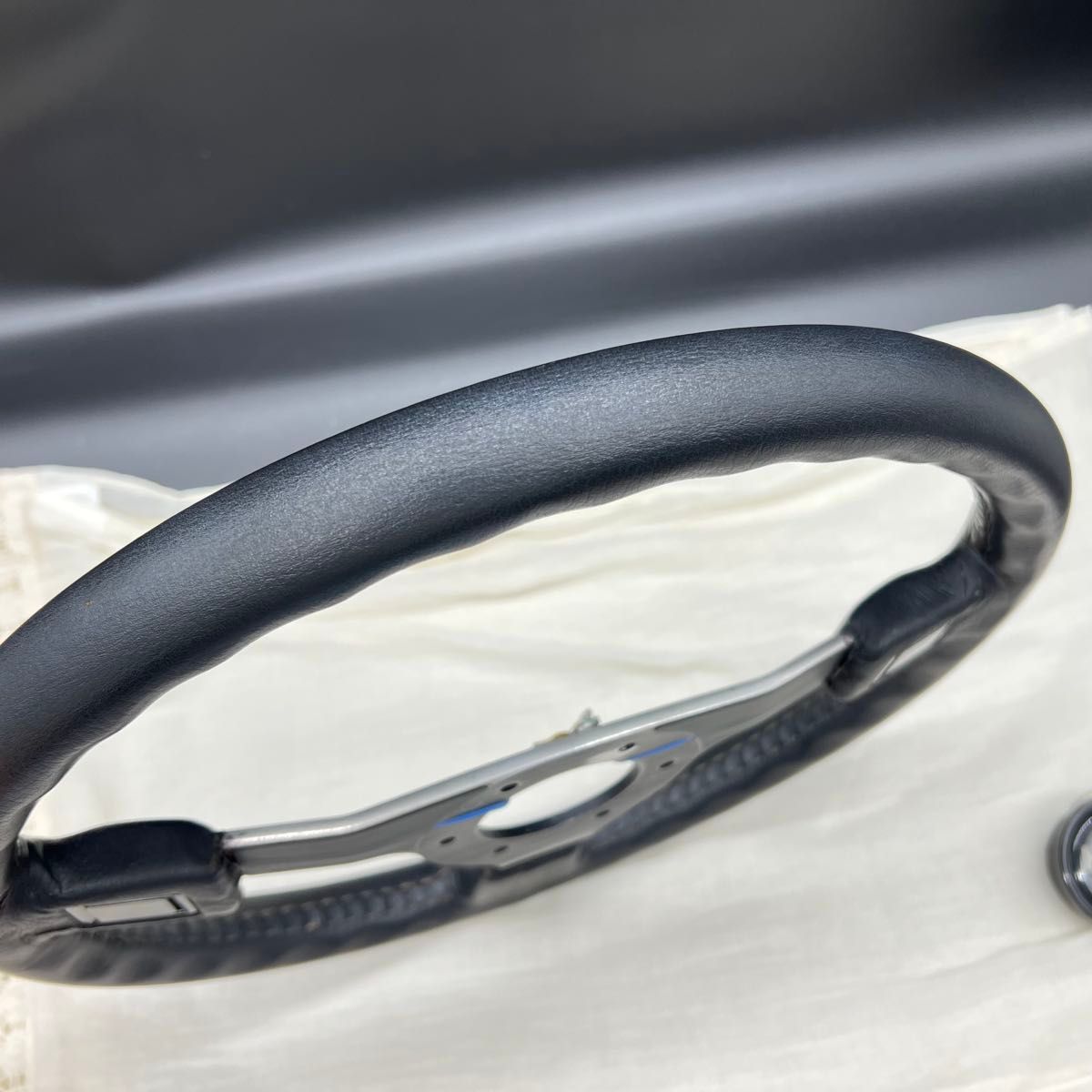 NISMO ニスモ 365 Aタイプ ステアリング 当時物 希少品 本革 ハンドル