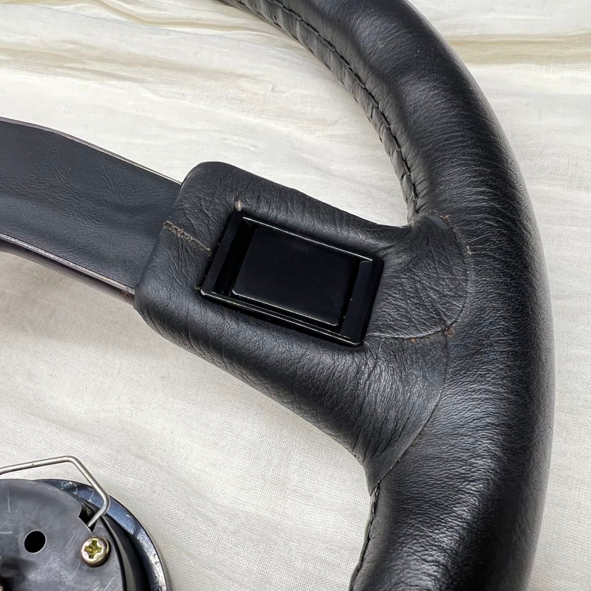 NISMO ニスモ 365 Aタイプ ステアリング 当時物 希少品 本革 ハンドル