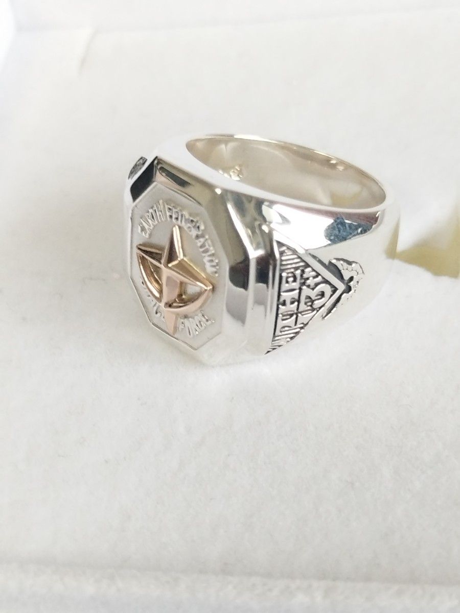 JAP工房 機動戦士ガンダム 連邦軍 エンブレム シルバー リング｜Yahoo