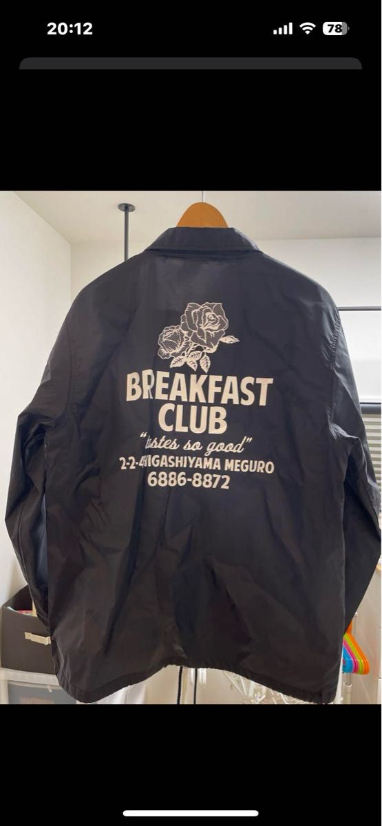 新作 breakfast club コーチジャケット サイズL 新品 野村訓市