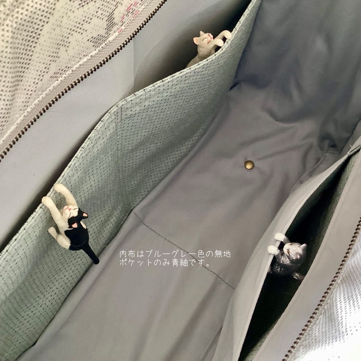 白大島紬 × 本革 着物リメイク 大きめ トートバッグ 和装バッグ 手提げ