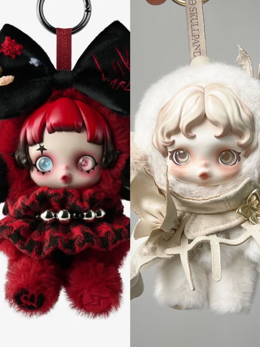 正規品 SKULLPANDA ヨーロッパ限定 と 上海限定スカルパンダぬいぐるみ