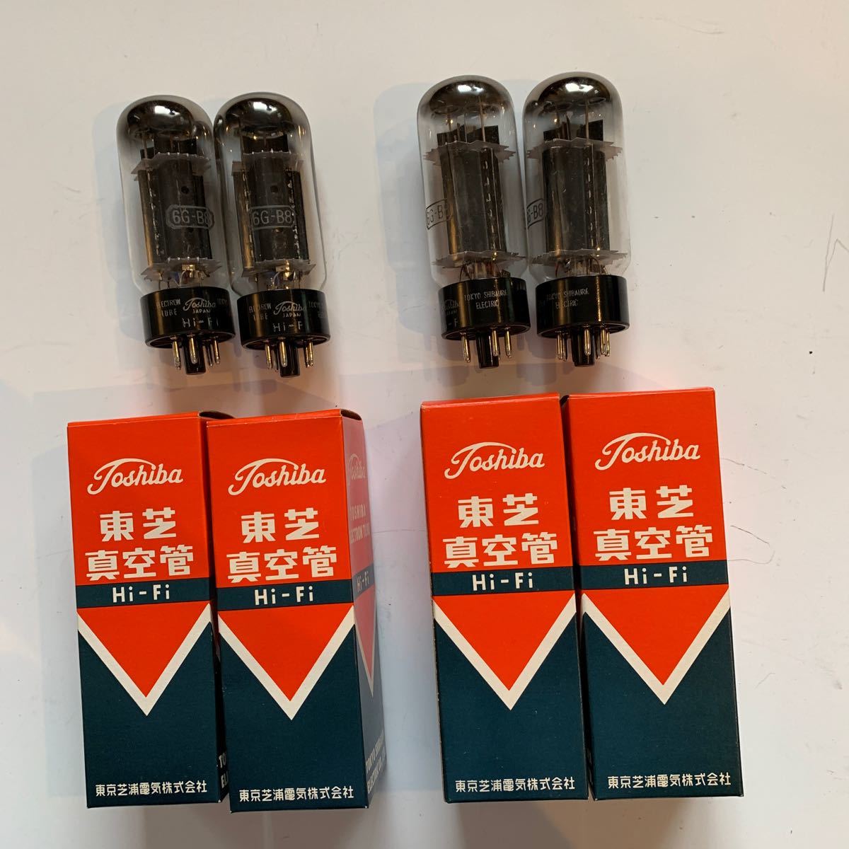 東芝6GB8 HiFiペアチューブ 2ペア東芝 真空管 TOSHIBA｜Yahoo!フリマ