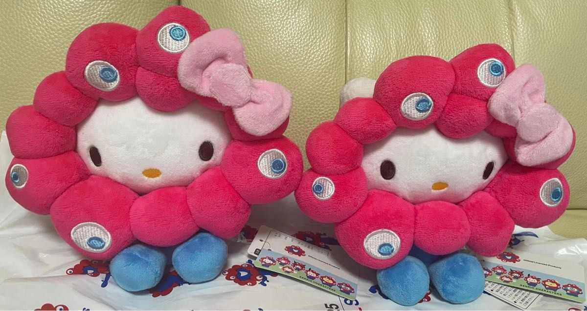 2個セット ハローキティ ミャクミャクコラボ ぬいぐるみ M サイズ