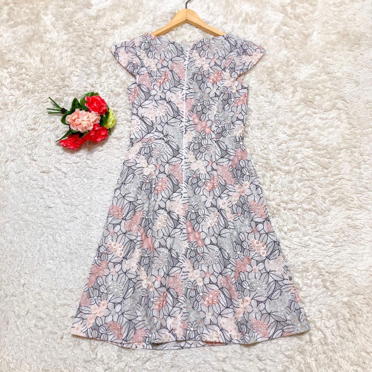 TOCCA トッカ レースガーデンワンピース フラワー刺繍レース サイズ4