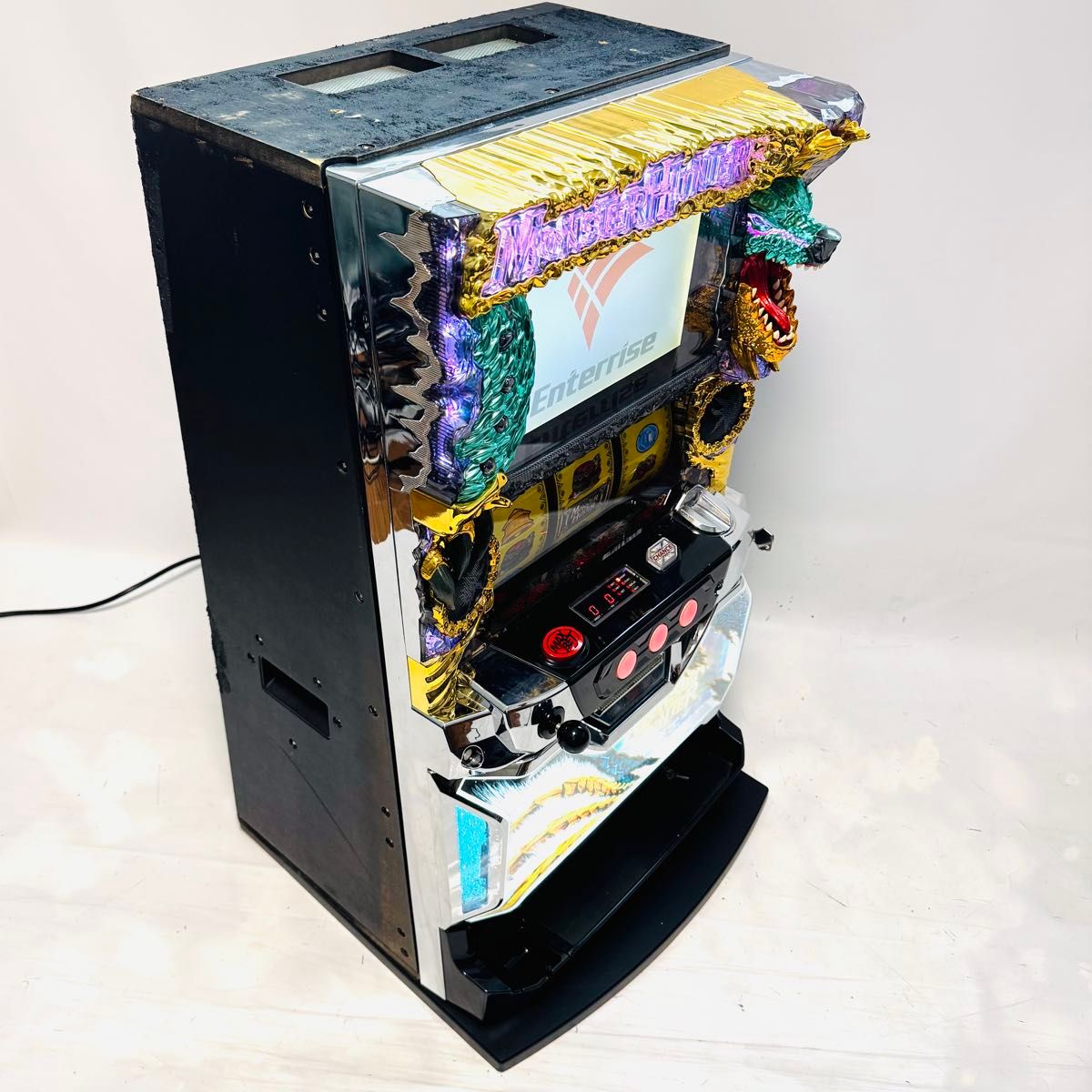 送料無料 パチスロ モンスターハンター月下雷鳴 コイン不要機 無段階