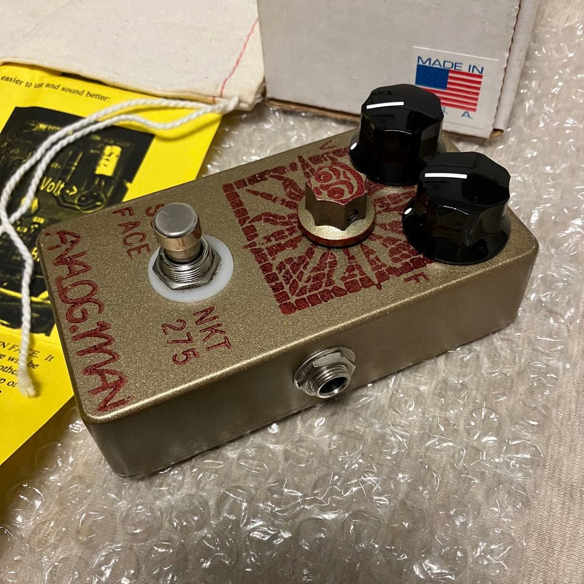 美品 NKT-275 White Dot analog man Sun Face アナログマン サン