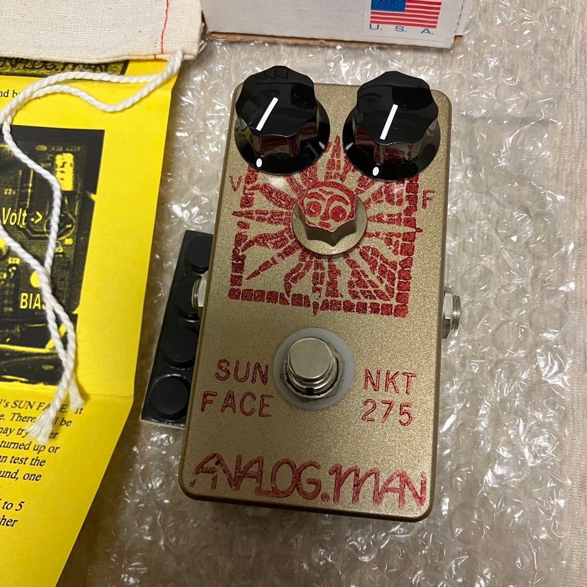 美品 NKT-275 White Dot analog man Sun Face アナログマン サン