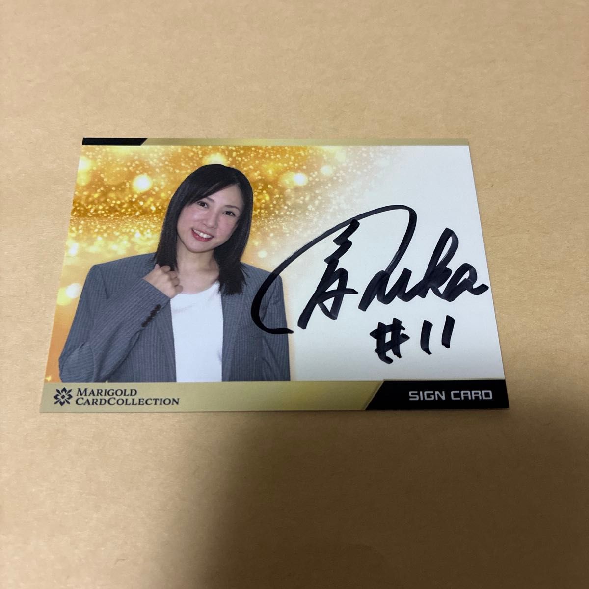 女子プロレス マリーゴールド MARIGOLD トレカ 直筆サインカード