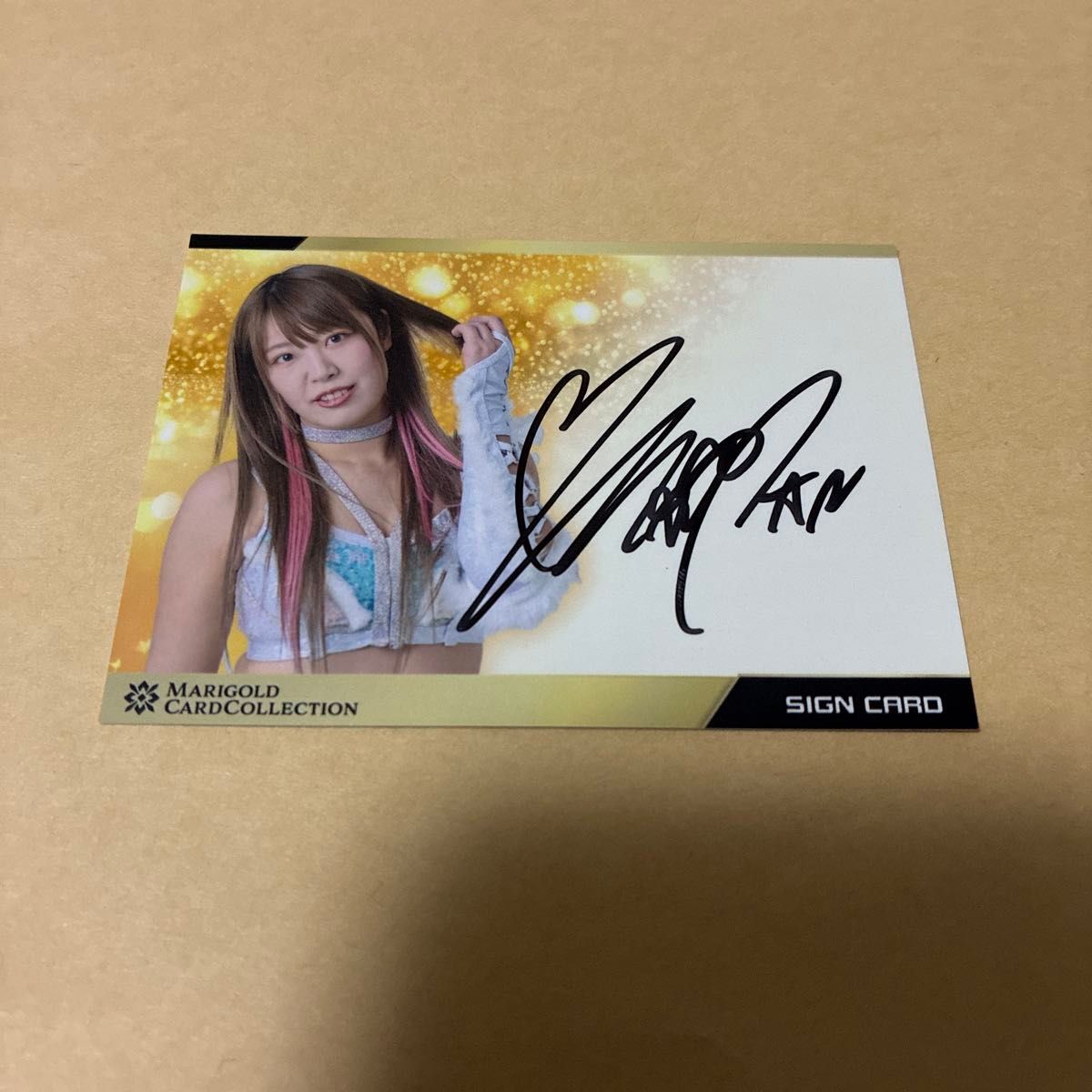 女子プロレス マリーゴールド MARIGOLD トレカ 直筆サインカード