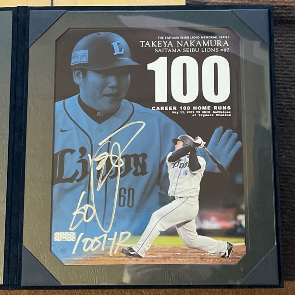 写真撮影のため開封のみ 未使用品 】60 中村剛也選手 おかわり君 直筆