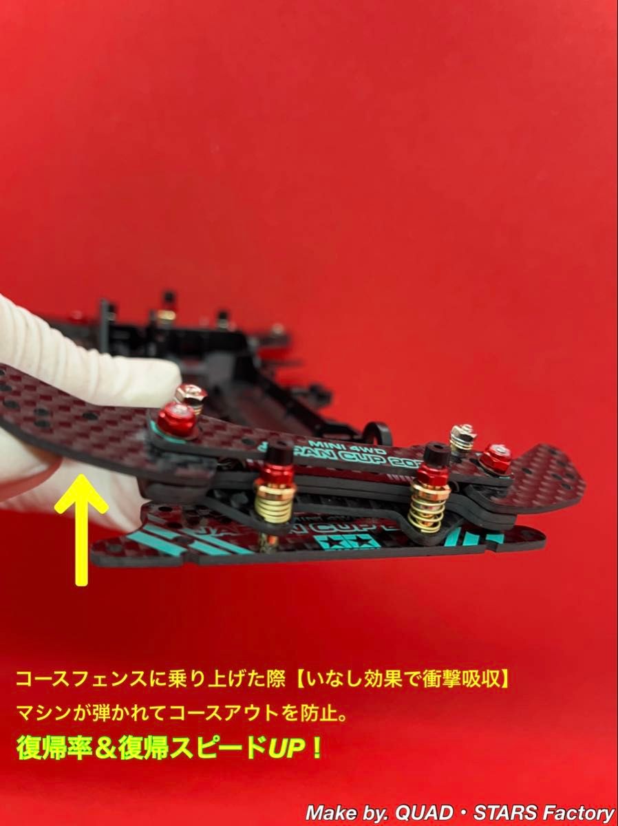 ミニ四駆・VZシャーシ用】2軸ATピボットバンパー J-CUP2022／フル