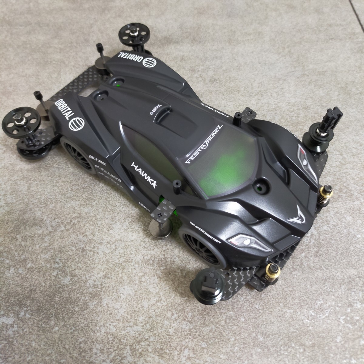 ミニ四駆 フェスタジョーヌ 完成品 MSフレキ ガチマシン｜Yahoo!フリマ