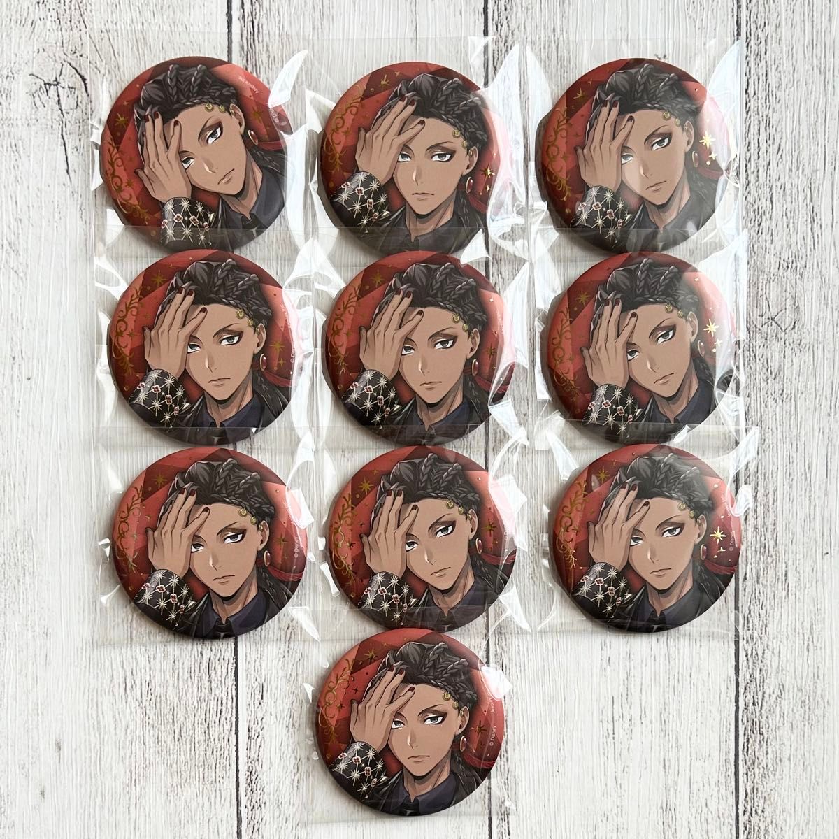 ジャミル 缶バッジ ツイステ ブレジュ ブレイジングジュエル