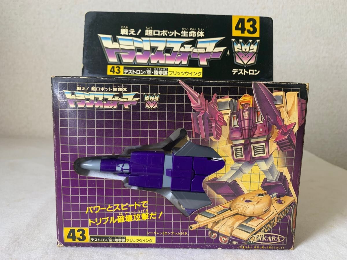 新品同様トランスフォーマー 43 ブリッツウイング 当時物 G1タカラ