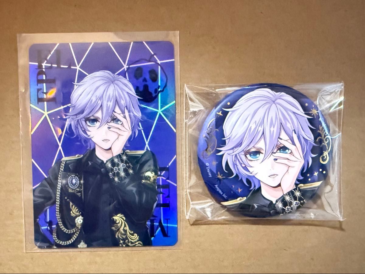 ツイステ ブレイジングジュエル 缶バッジ ポップアップ オーロラカード