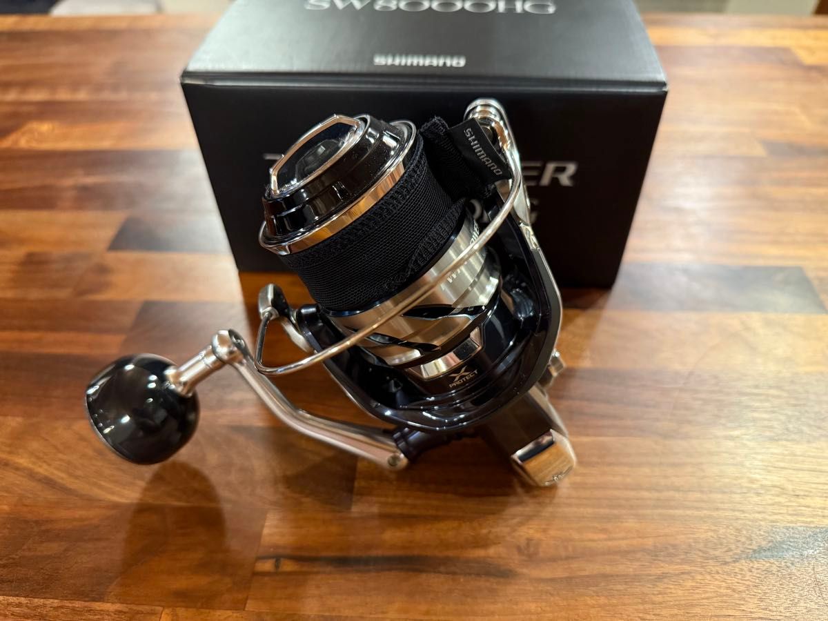 シマノ 21ツインパワー 8000HG 付属品完備 サンライン製8本撚りPE