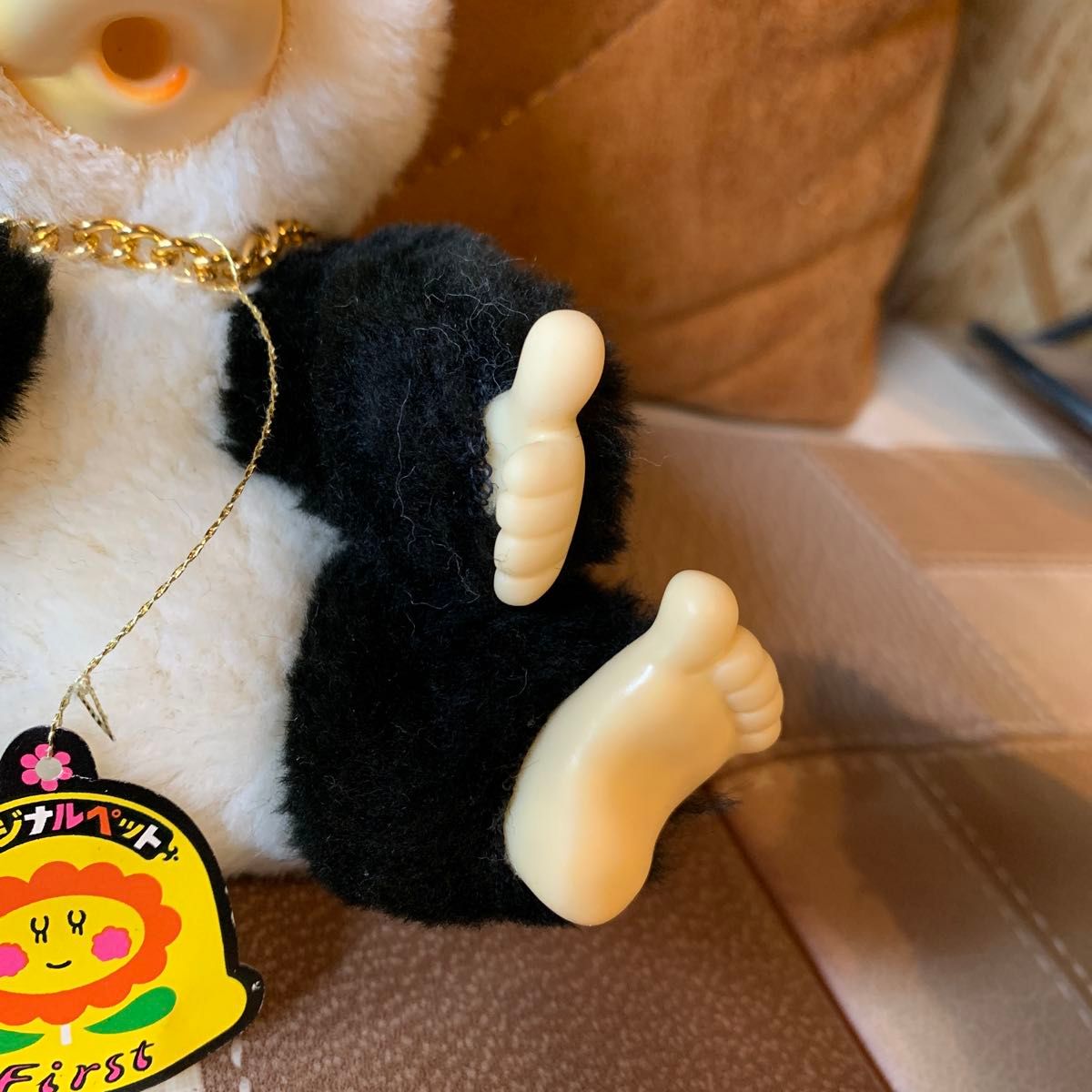 ファースト社 ぬいぐるみ あらいぐま ポン太モンチッチ風とおしゃぶり