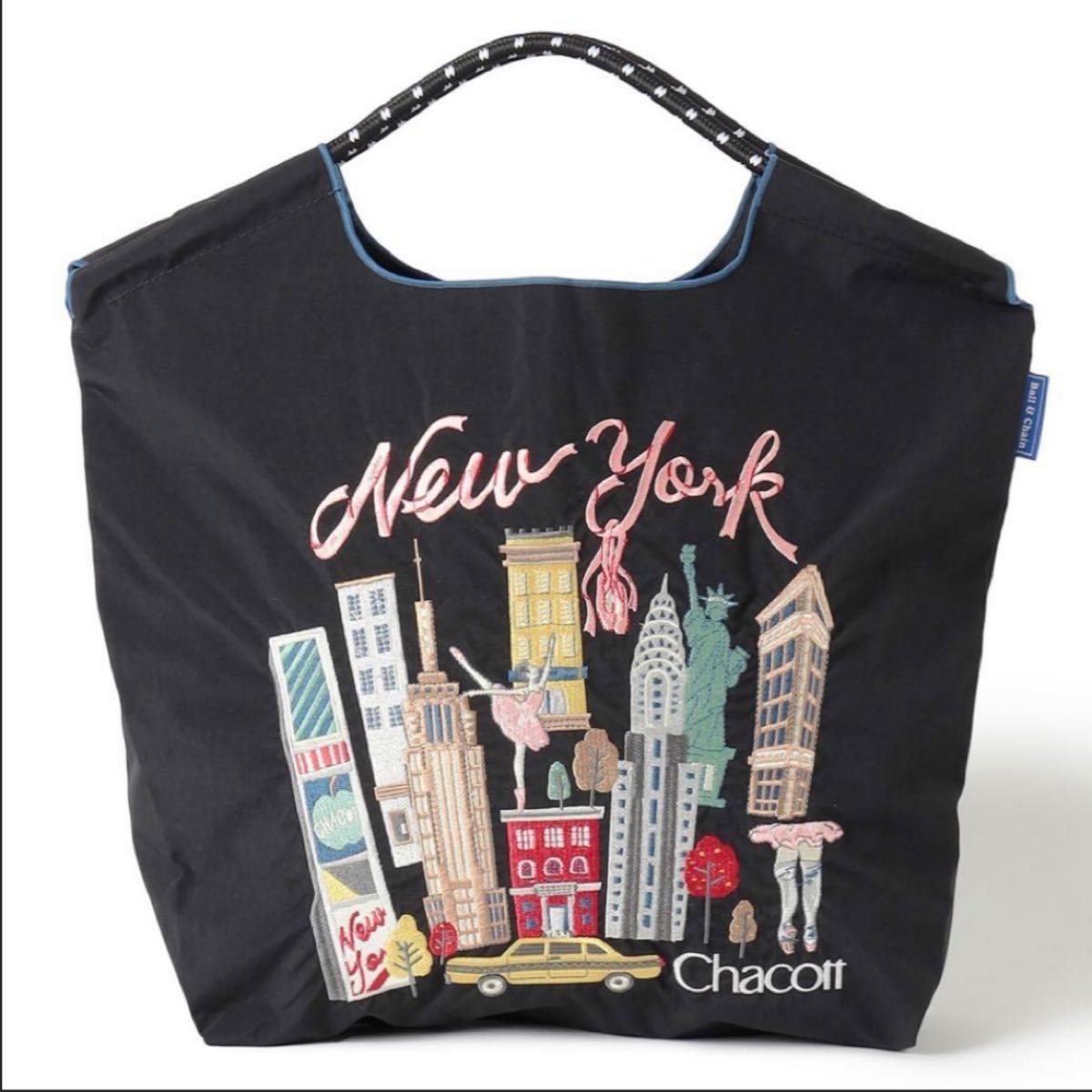 ボールアンドチェーン ニューヨーク ブラック Ball Chain エコバッグ