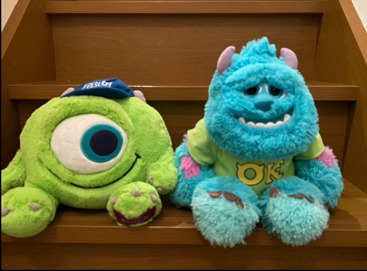 日本未発売】香港ディズニー サリーとマイクのぬいぐるみセット 日本未