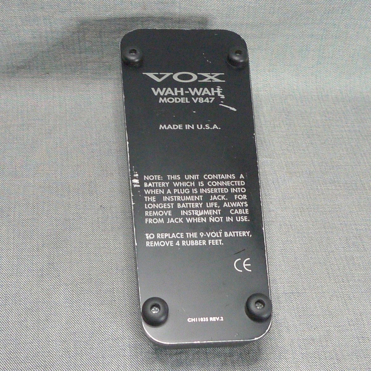 y676 VOX V847 Made In USA ケース付属 WAH-WAH ワウ ペダル