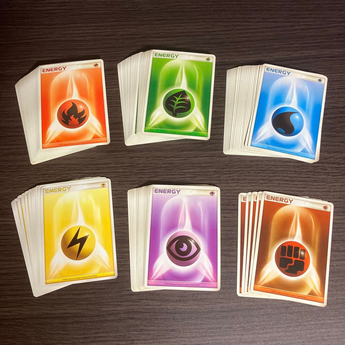 ポケモンカード 基本エネルギー 昔の 2006年 炎39枚 草39枚 水27枚 雷