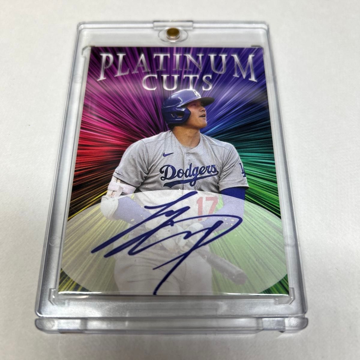 大谷翔平プリントサインカード、西地区優勝カード 大谷翔平プリント