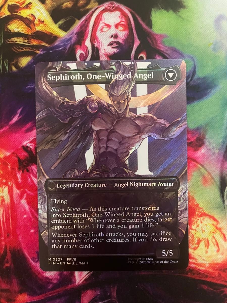 歯*鼓様 MTG 威名のソルジャー、セフィロス 拡張アート foil 英語版 FF