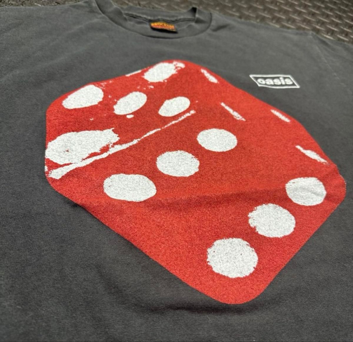 古着 OASIS 1997 BE HERE NOW TOUR DICE オアシスTシャツ XL サイコロ