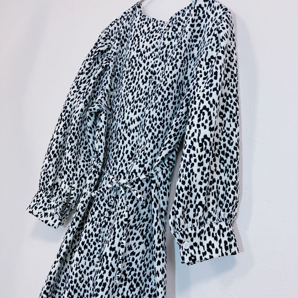 グレイルGRLレオパード柄フリルミニワンピース レディースMサイズ
