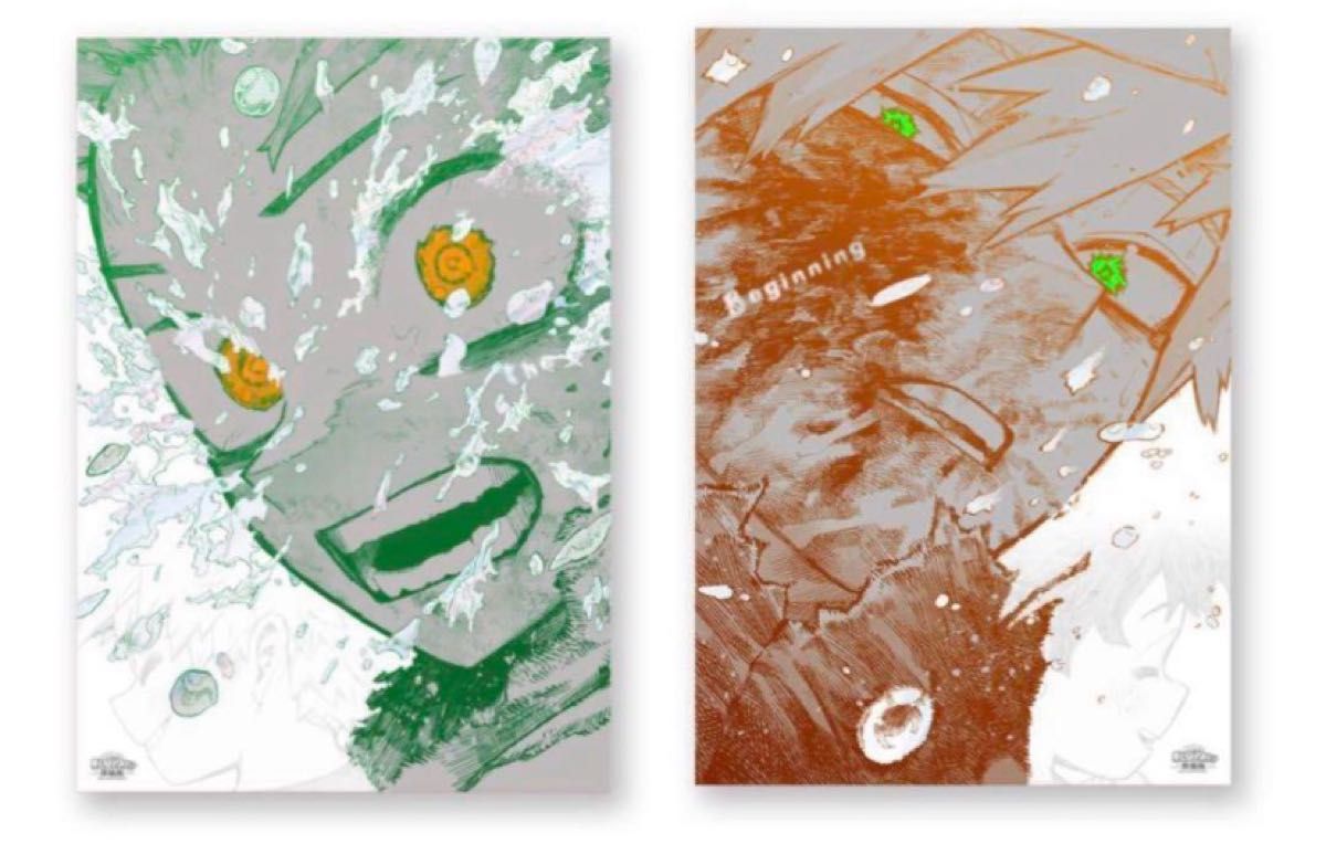ヒロアカ 原画展 A2アートポスター2枚セット 【The Beginning】｜Yahoo