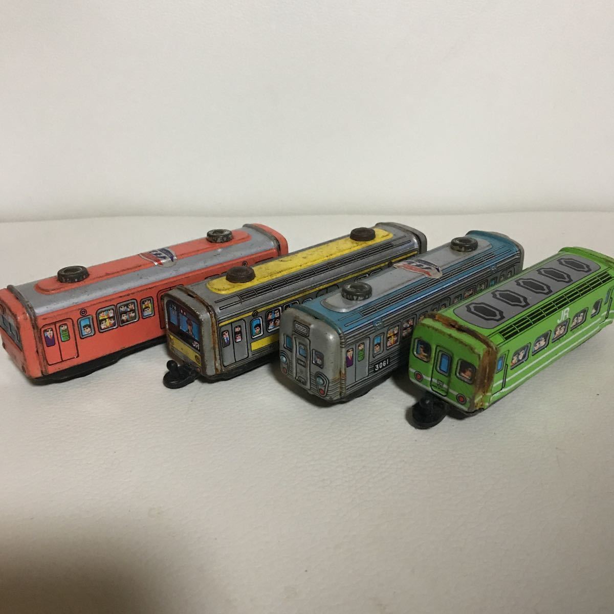 Yahoo!オークション - 昭和 レトロ イチコーブリキ電車とトミカ新幹線7
