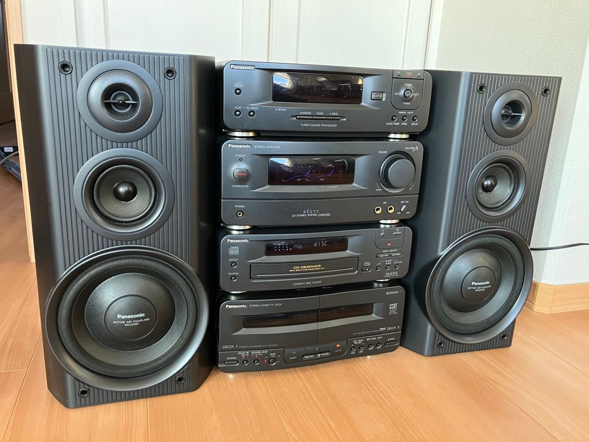 Panasonic パナソニック SC-CH510G CDカセットステレオ高音質コンポ