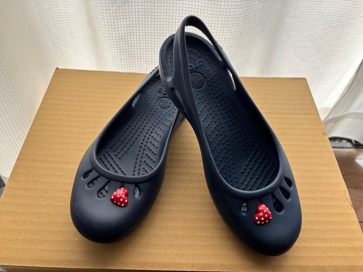 廃盤品 クロックス crocs マリンディ フラットシューズ サンダル W6