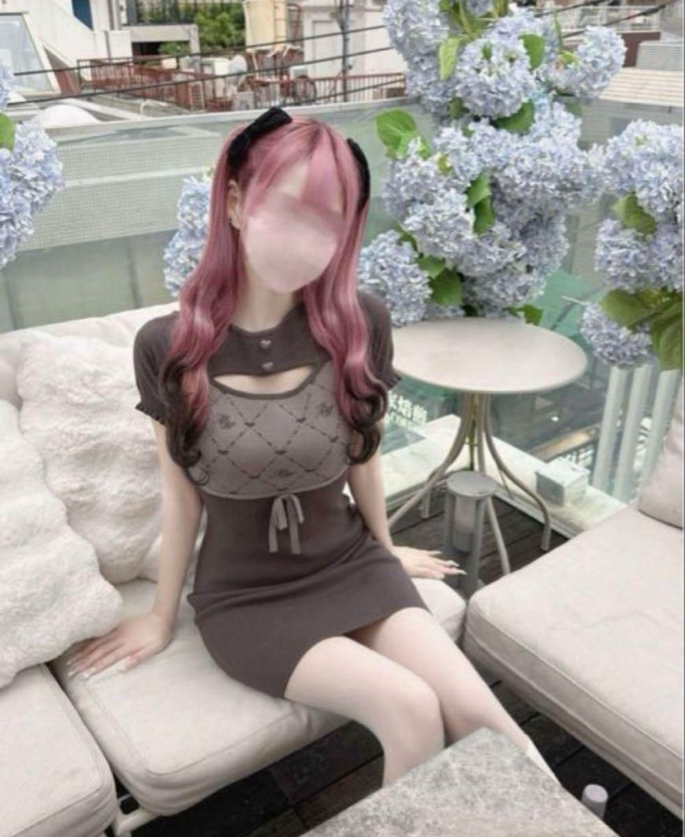 ハニーミュウ MW モノグラムバイカラーワンピース｜Yahoo!フリマ（旧