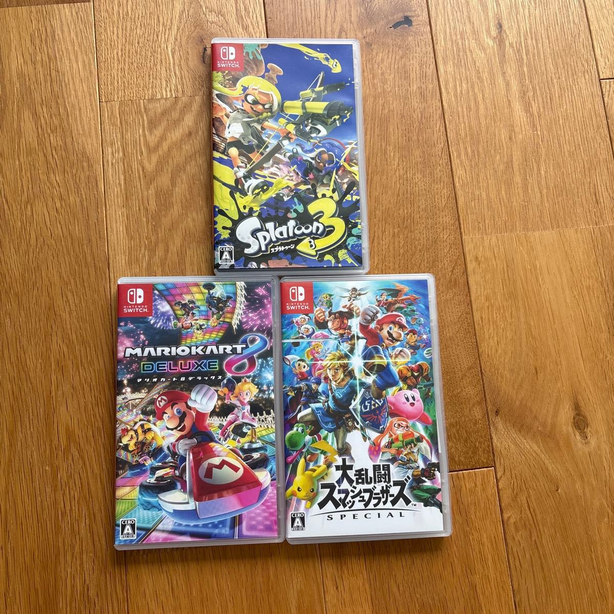 Switch ソフト スプラトゥーン3 マリオカート8 大乱闘スマッシュ