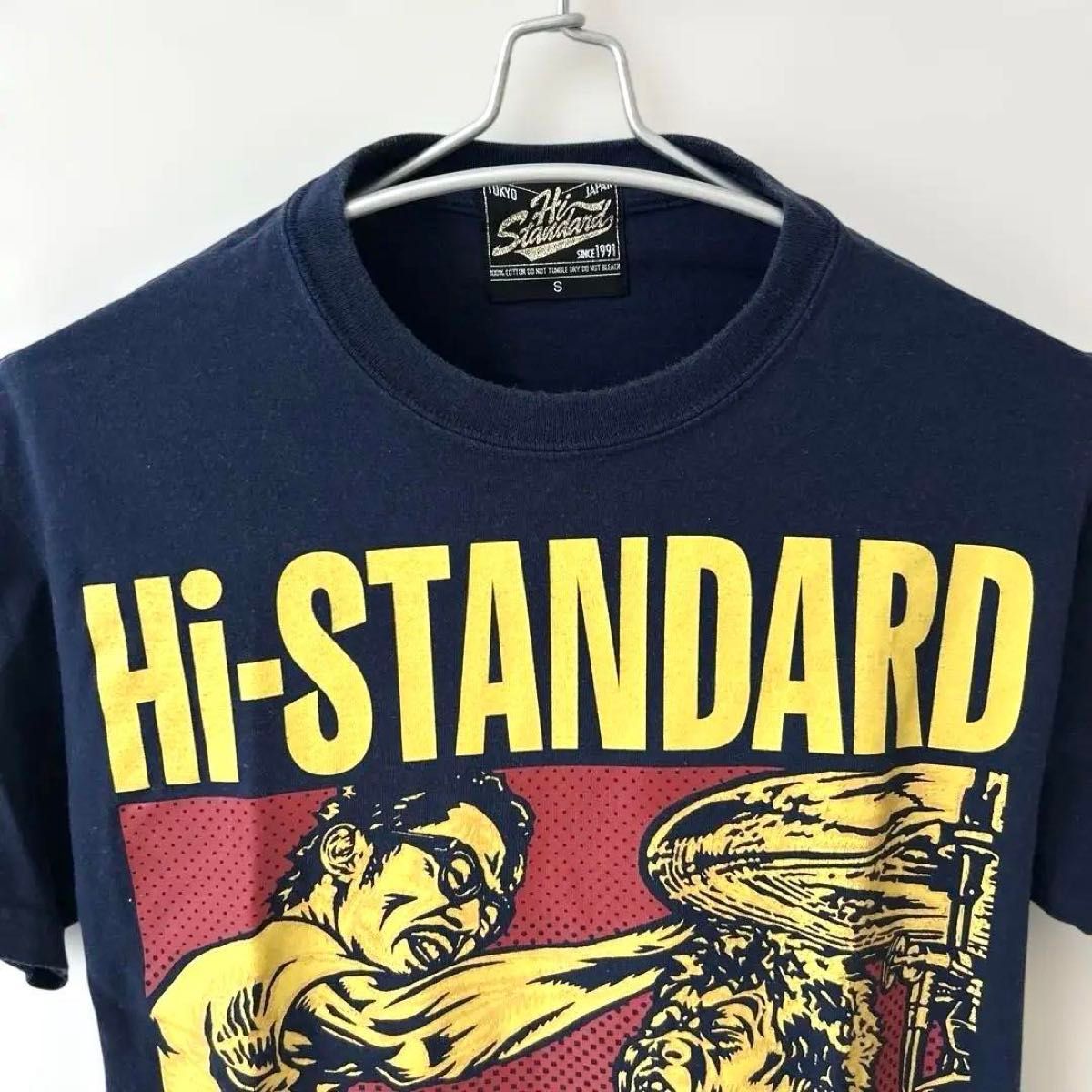 Hi-STANDARD Tシャツ ネイビー S バンドTシャツ ハイスタ 半袖｜Yahoo
