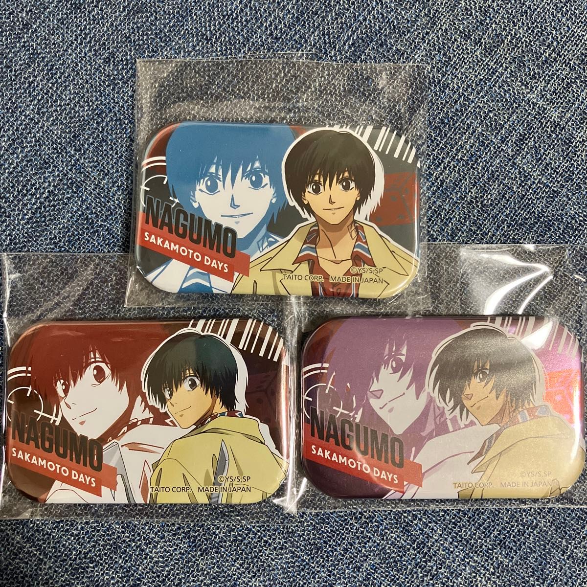 南雲 南雲与市 メタリック缶バッジ サカモトデイズ 缶バッジ スクエア