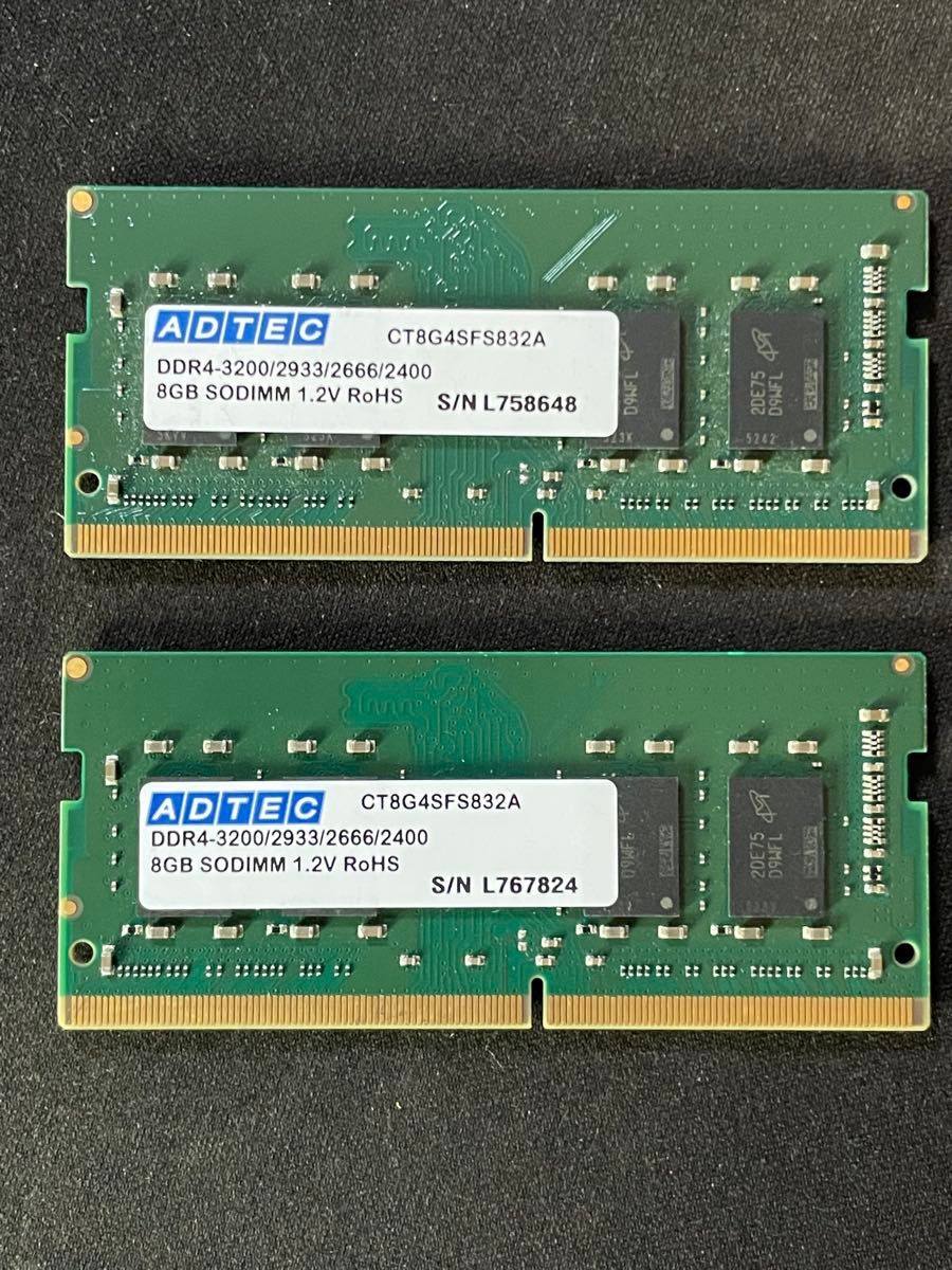 ADTEC DDR4 3200 16GB (8GB×2枚）｜Yahoo!フリマ（旧PayPayフリマ）