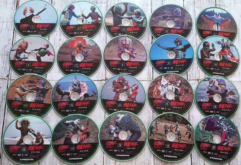 仮面ライダーDVDコレクション 昭和編 DVD全巻 98枚セット 一部未使用品