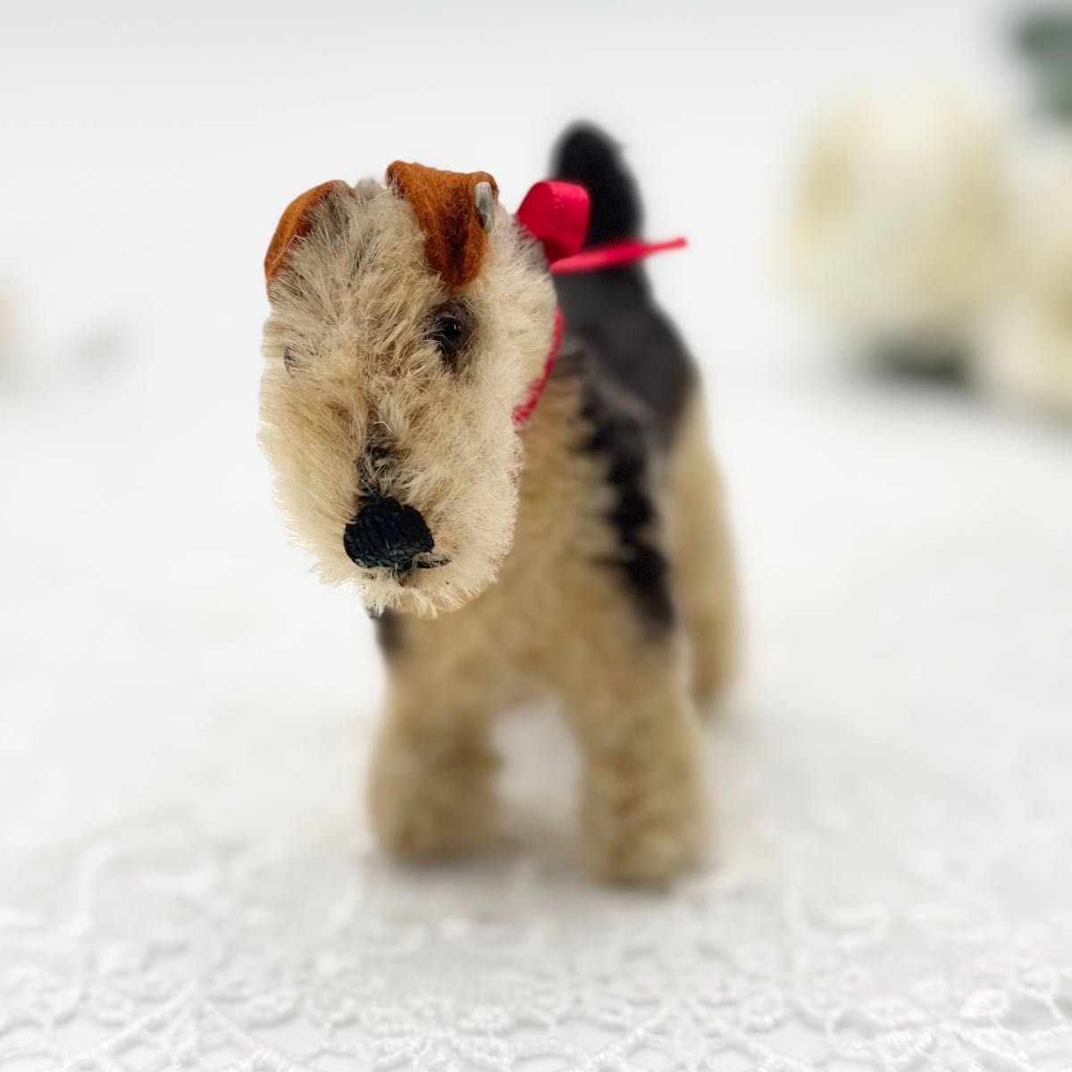 送料無料 シュタイフ Terry Airedale Terrier 10cm エアデールテリアの