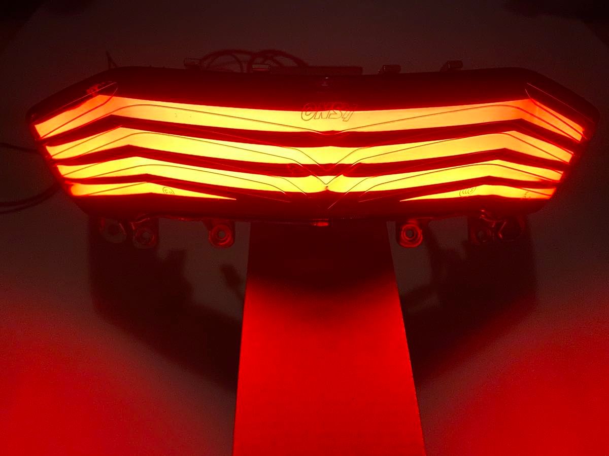 シグナスX 3型 LED ファイバーテールランプ シーケンシャル 7色