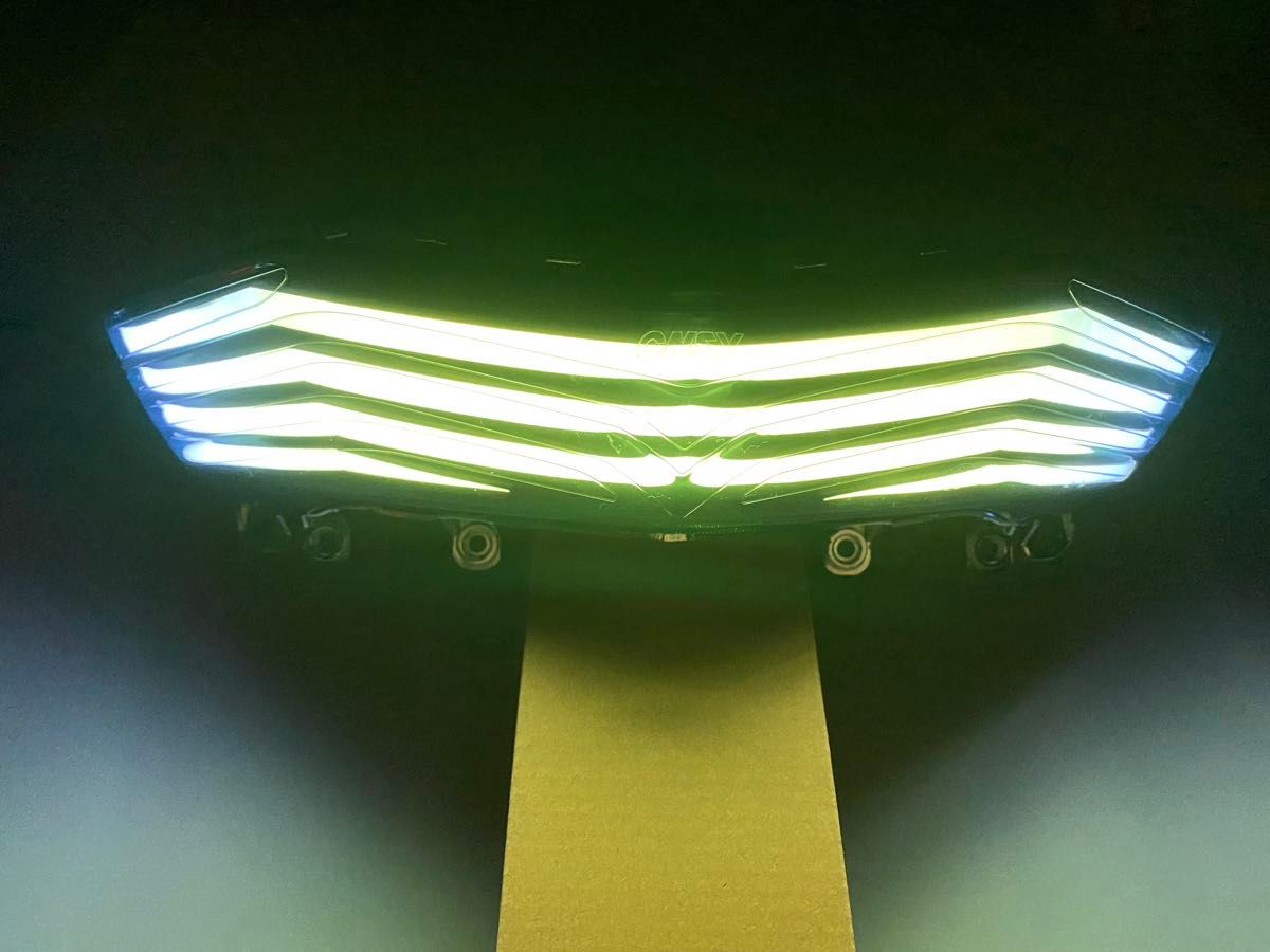 シグナスX 社外ファイバーテール シーケンシャル＆7色レインボー 3型