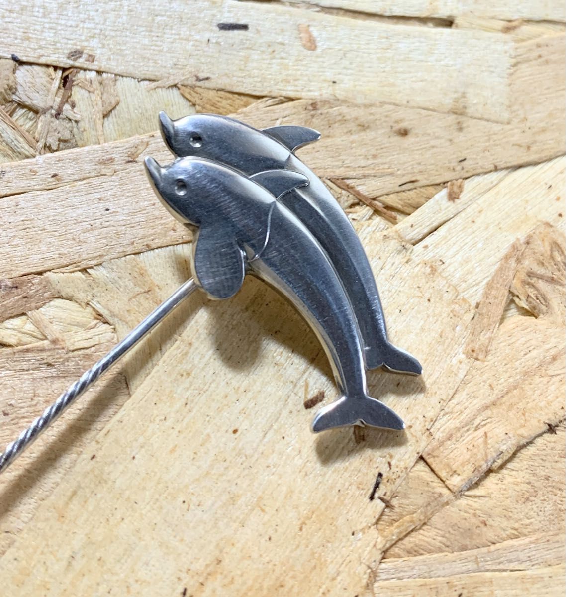 GEORG JENSEN ジョージジェンセン 129 ドルフィン ピンブローチ イルカ