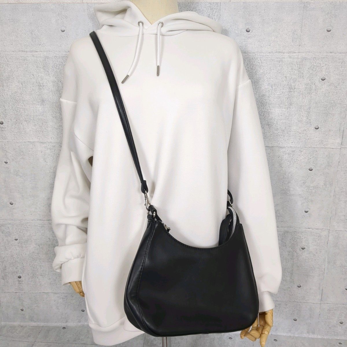 00s archive one shoulderbag halfmoon y2k ショルダーバッグ ブラック