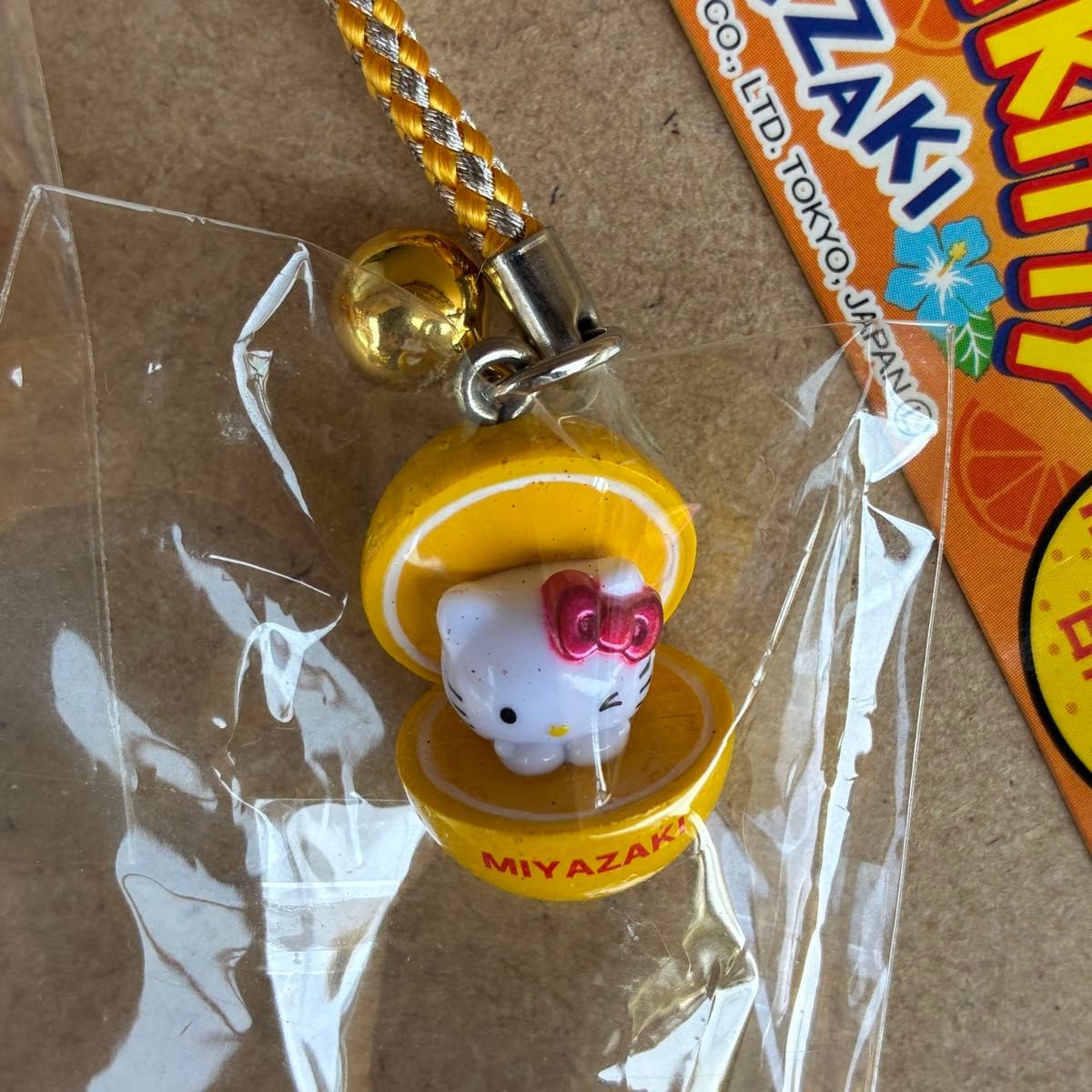 レア 静岡限定 みかん 宮崎限定日向夏 ストラップ 根付 ご当地キティ