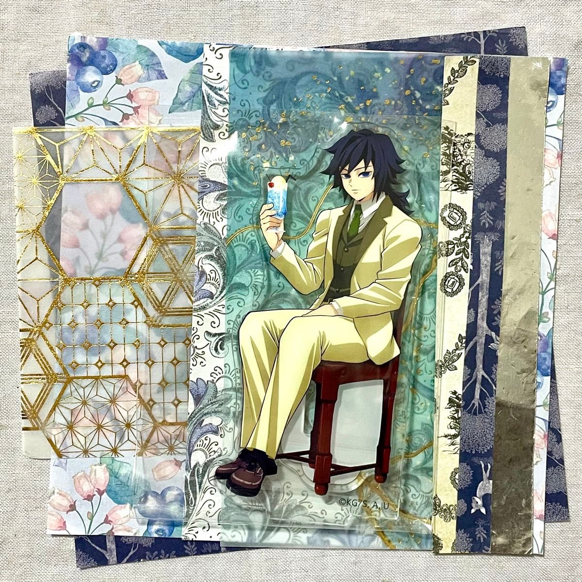 鬼滅の刃 ufotable AGF 純喫茶 アクリルパネル 冨岡義勇 鬼滅の刃 AGF